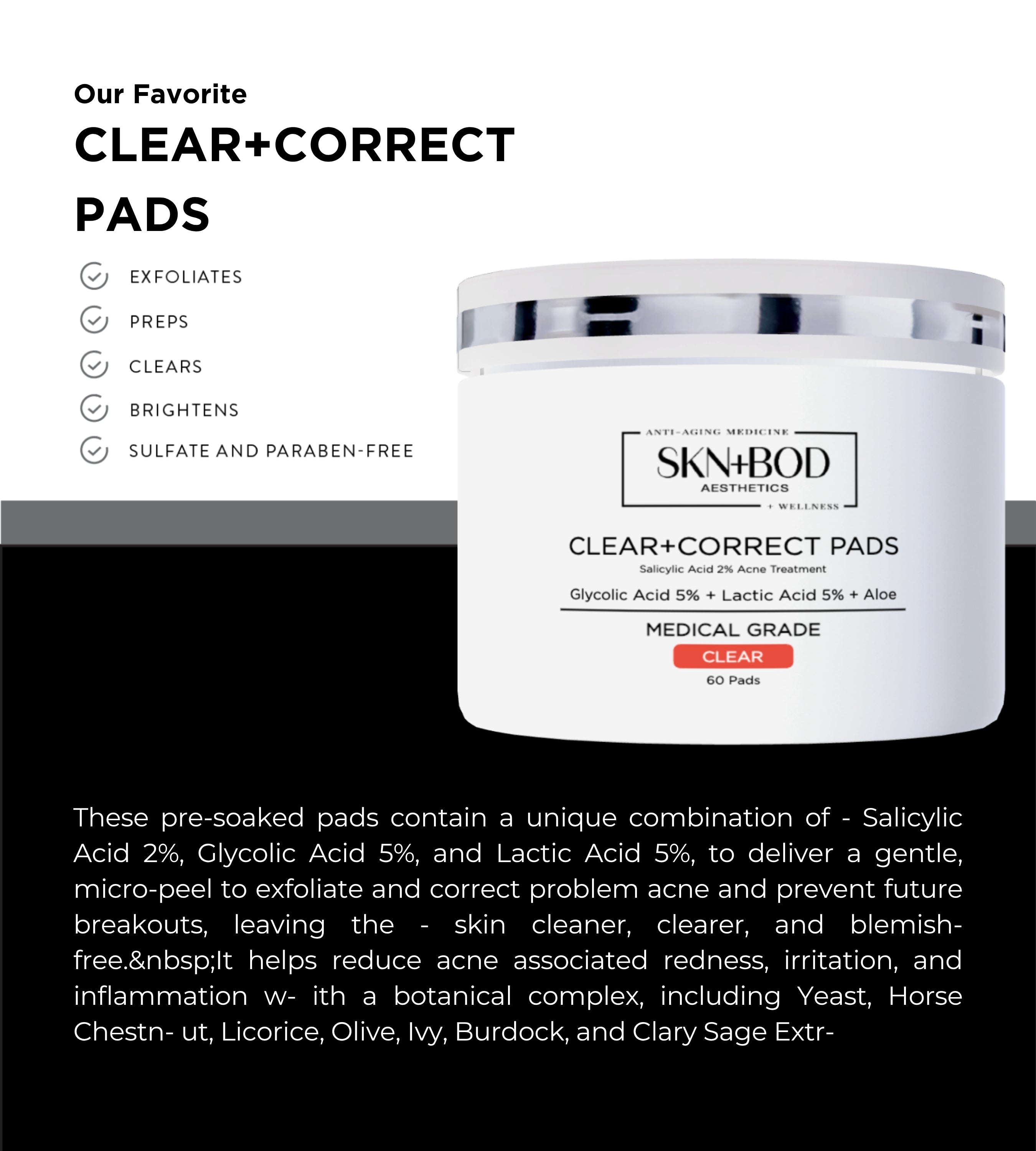 CLEAR+CORRECT PADS